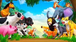 Farm Animals vs Wild Animals: Epic Animal Kingdom Battle for Survival and Supremacy!