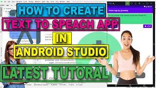 How to #Create #Text to #Speech #App in #Android #Studio  #Convert Text into #Voice or #Speak Text