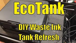 Clean & Reset EPSON EcoTank SuperTank ET-2750 Waste Ink Tank Pad Counter