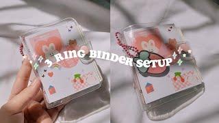  setting up a new mini binder | a3 ring binder from shopee