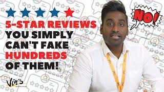 You Can't Fake Hundreds of 5-Star Reviews