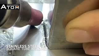 SS square tube cold welding - easy, fast, no distortion - ATOM COLD WELDING