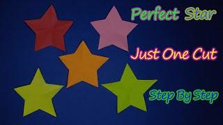 How To Cut a Perfect Star |Just One Cut| Easily\ Step By Step.