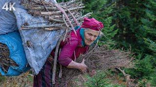 A Centuries-Old Woman Still Works in the Turkish Mountains - A Hard Life | Documentary-4K