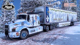 Merry Christmas and Happy New Year: Mack + trailer, part 3 of 4. #ATS#AmericanTruckSimulator