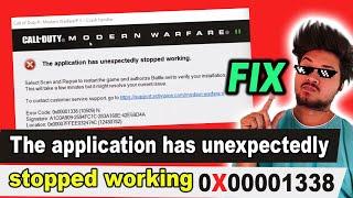 The application has unexpectedly stopped working #0X00001338 #modern warfare 2 || by borntoplaygames