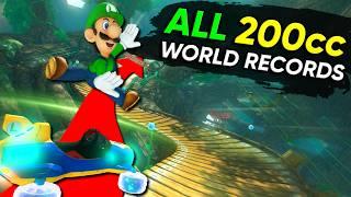 Reacting to EVERY Mario Kart 8 Deluxe 200cc World Record!