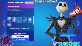 Fortnite Item Shop *NEW* JACK SKELLINGTON SKIN HALLOWEEN Bundle Has Arrived!!!