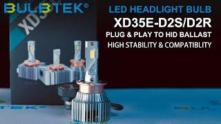 XD35E-D2S/D2R LED headlight bulb, plug & play to HID ballast, high stability & compatibility.