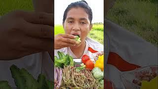 #Nika Love mukbang Eating Vegetable   #shorts