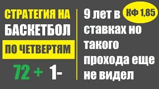 ЛЕГКАЯ И ВЫИГРЫШНАЯ СТРАТЕГИЯ СТАВОК НА БАСКЕТБОЛ. За 73 ставки +150% выигрыш. Бесплатные прогнозы