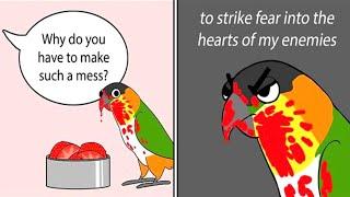 Funny Comics With A Parrot Twist #1 || Bird Comics