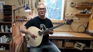 Carved-top Bouzouki demo, Nyberg Instruments ; Euro spruce
