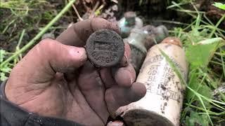 Glasgow Ginger Beer found victorian Bottle Digging With The Bigfoot Digger