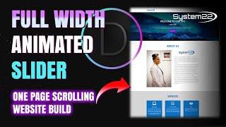 Divi Theme Full Width ANIMATED Slider Section 