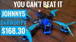 Jhonny5 5inch DARWIN FPV cheapest Drone on the Planet