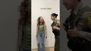 Teach them confidence! #standtall #confidence #stronggirl #policewoman #raisingstrongdaughters
