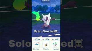 Alolan Marowak ️ Solo Carried till end  Great League GBL PvP  #pokemongo #pokemon #gbl