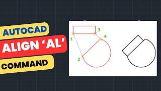 The Align Command in AutoCAD : Scale object with help of Align