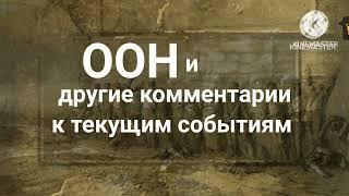 ООН и другие комментарии к текущим событиям.