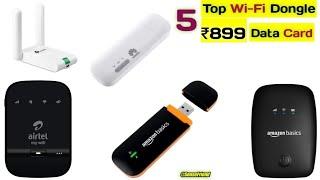 Top 5 Best Budget Wi-Fi DONGLE at ₹899 | WiFi Data Card or WiFi Dongle Stick