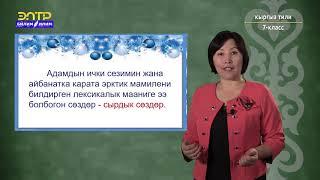 7-класс | Кыргыз тили | Сырдык сөздөрдүн лексикалык грамматикалык мүнөздөмөсү