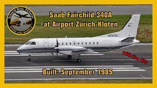 Napleton Aviation Group N727DL Saab 340 start up, taxiing and take off at ZRH (with live ATC)