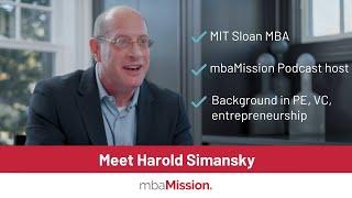 Meet mbaMission Senior MBA Admissions Consultant Harold Simansky