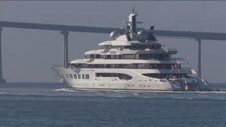 Russian superyacht spotted cruising around San Diego Bay as taxpayer costs mount