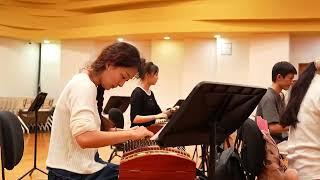 Ling Lin #Guzheng Ensemble rehearsal scene before the concert at Hong Kong