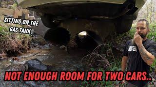 "There wasn't enough room for two cars.." | Winching