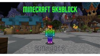 EXPLORING THE ISLAND!! Minecraft Skyblock #2