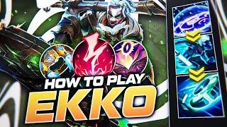 HOW TO PLAY EKKO MID & CARRY SEASON 12 | Build & Runes | Season 12 Ekko guide | League of Legends