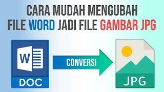 Cara Ubah File Word Jadi File Gambar JPG | Convert doc to JPG