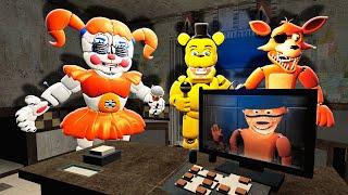 ANIMATRONICS SCARE THE SECURITY GUARD VR FNAF COOP Garry's Mod