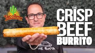 THE CRISP BEEF BURRITO FROM TACO TIME - BUT HOMEMADE... & WAY BETTER! | SAM THE COOKING GUY