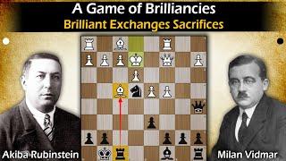 A Game of Brilliancies | Rubinstein vs Vidmar 1918