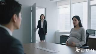 She entered his office... and saw a pregnant woman waiting for him?!