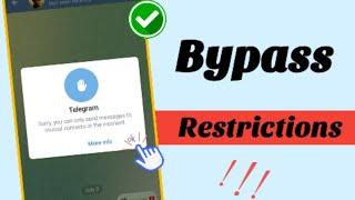 How to bypass telegram restriction sorry you can only send messages to mutual contacts at the moment