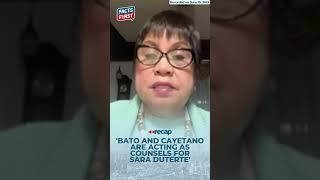 Mga nag-abogado para kay Sara Duterte?