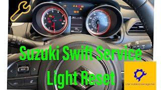 How To Reset Service Light Suzuki Swift 2018 - 2022 #suzuki #suzukiswift #service