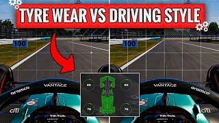 F1 24. How driving style greatly effects tyre wear!  Detailed lap comparison. (Post V1.3)