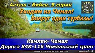 Акташ-Бийск. 5 серия. Камлак-Чемал. Чемальский тракт! Уходим на Чемал! Вокруг одни турбазы!