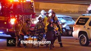 Toronto: CPR performed on car crash victim on Highway 401 3/29/2015