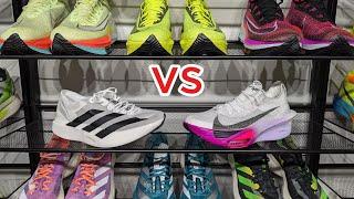 Adidas Adizero Adios Pro Evo 1 Vs Nike Alphafly 3 - Only Slow Motion Comparison #runningshoes