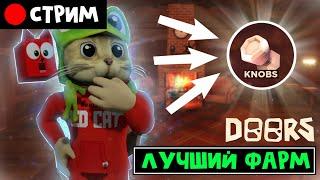 ЛУЧШИЙ ФАРМ кнобсов в игре DOORS роблокс | RED CAT | Стрим roblox