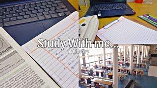 PRODUCTIVE STUDY VLOG || Library study vlog  || study With me  #study #productivestudyday