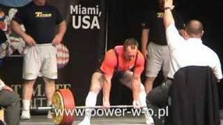 Jan Wegiera 305kg/672lb deadlift @ 82.5kg/181lb