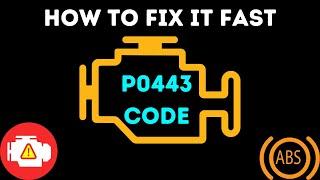 P0443 Code: How to FIX IT FAST !