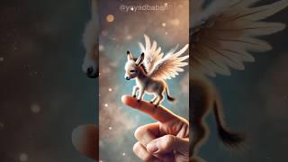 "Megical fantasy donkey Flaying on finger" Yayad Babah #trending #shorts #cute #animals #funny